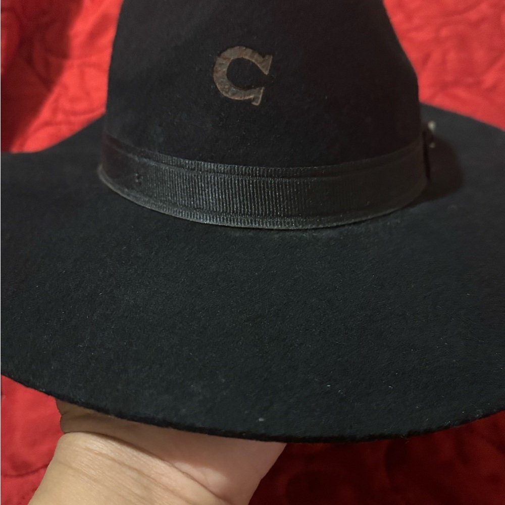 Charlie Horse Black Wide-Brim Hat